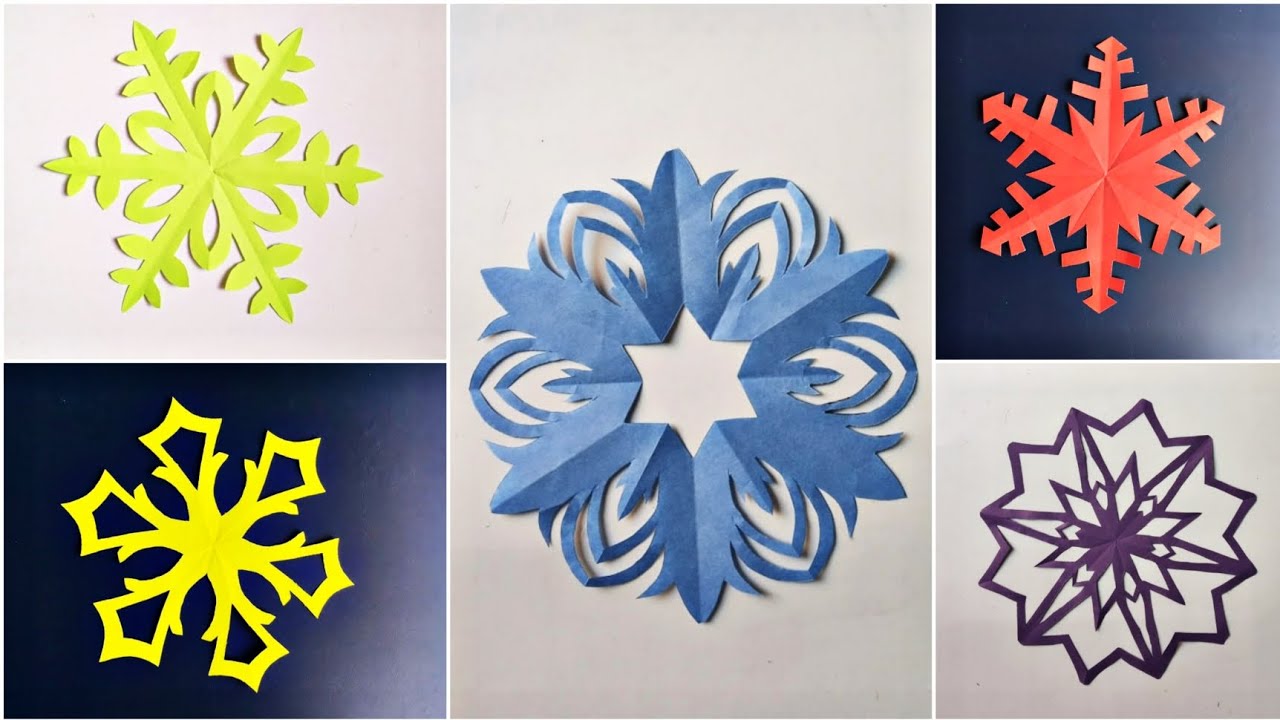 Mini Paper Snowflake DIY / How to make mini&cool Paper Snowflakes 