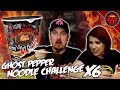 1,000,000 SCOVILLE DAEBAK GHOST PEPPER NOODLE CHALLENGE X6