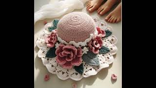 Crochet Sun hat 👒 #crochet #knitted #knitting #design #crochetlove #ideas