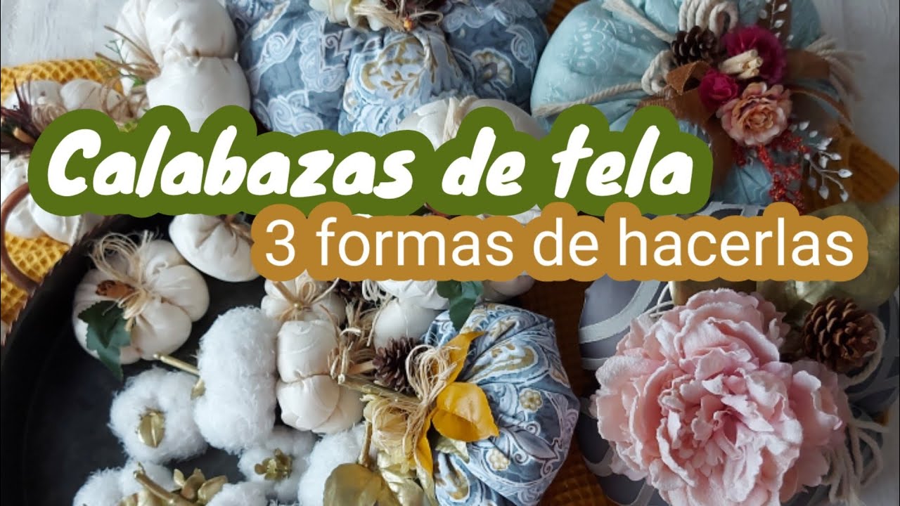 Calabazas de tela 🍂