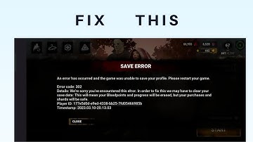 How to Fix "Error code 302" in Dead by Daylight | Save error