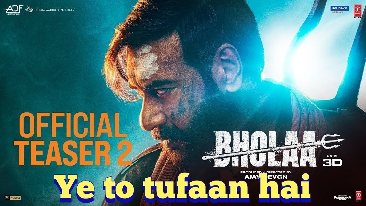 Bholaa Official Teaser 2 | Bholaa In 3D | Ajay Devgn | Tabu | Reaction
