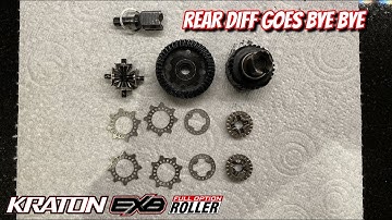 Arrma Kraton EXB Rear Diff with LSD plates installed BROKEN