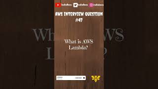 What is AWS Lambda | indiabees | #shorts