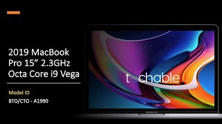 2019 Apple MacBook Pro 15-Inch 2.3GHz Vega BTO/CTO A1990