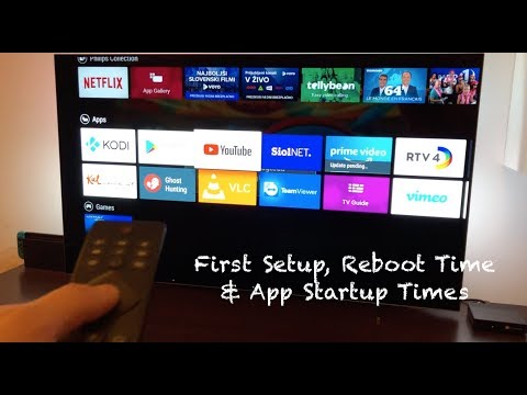 My Android TV (Philips 55OLED803) - First Setup, Reboot time & App Launch Times
