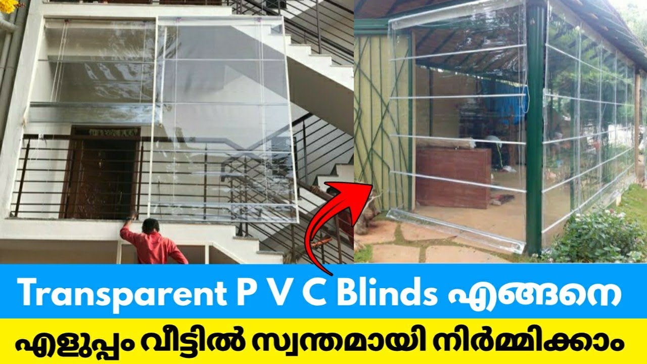 How To Make TRANSPARENT PVC EXTERIOR BLINDS Window Curtain Design