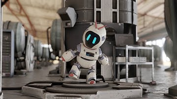 #CGBoostChallenge Baby Robot - Short Animation with Eevee (blender 2.8)