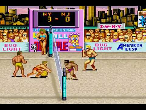 U.S. Championship Beach Volley V'ball 1989 X68000 Sharp