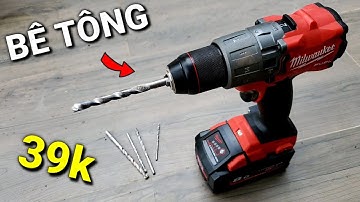 INGCO AKDB3055 | Mũi khoan bê tông đuôi trơn INGCO | test máy khoan pin MILWAUKEE 2804 20