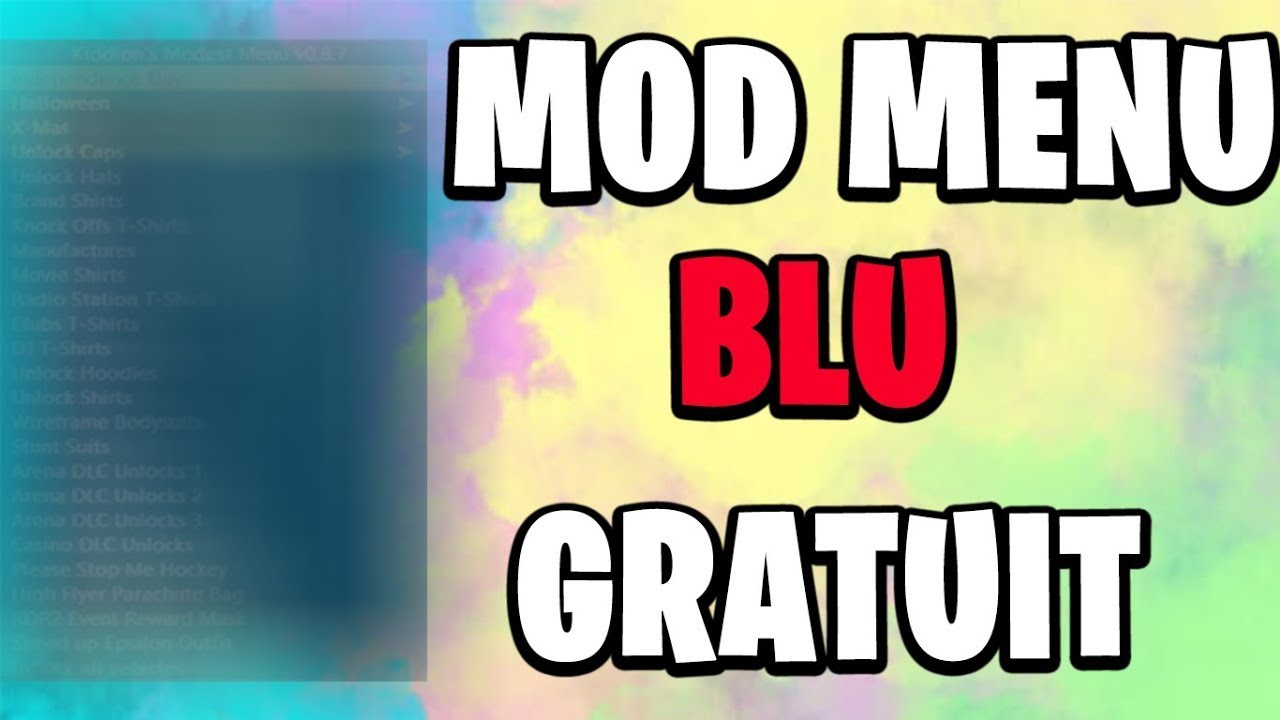 TUTO AVOIR LE MOD MENU BLU GRATUIT SUR GTA 5 ONLINE 1.66 (GIVE MONEY💸 ...