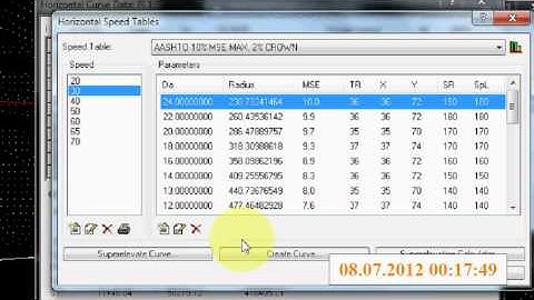 E,Point Tutorial by Engr  Faizan Ali Horizontal Curve definition against speed