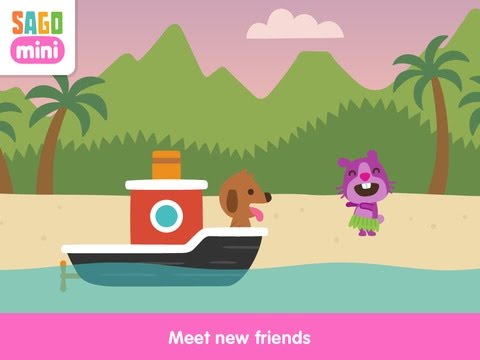 Sago Mini Boats Part 4: Harvey in the dragon boat! - iPad app video for kids - Ellie