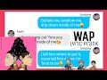 Asahi and Ushijima's lyric prank (WAP lyric prank)|| Haikyuu text