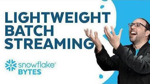 Lightweight Batch Streaming