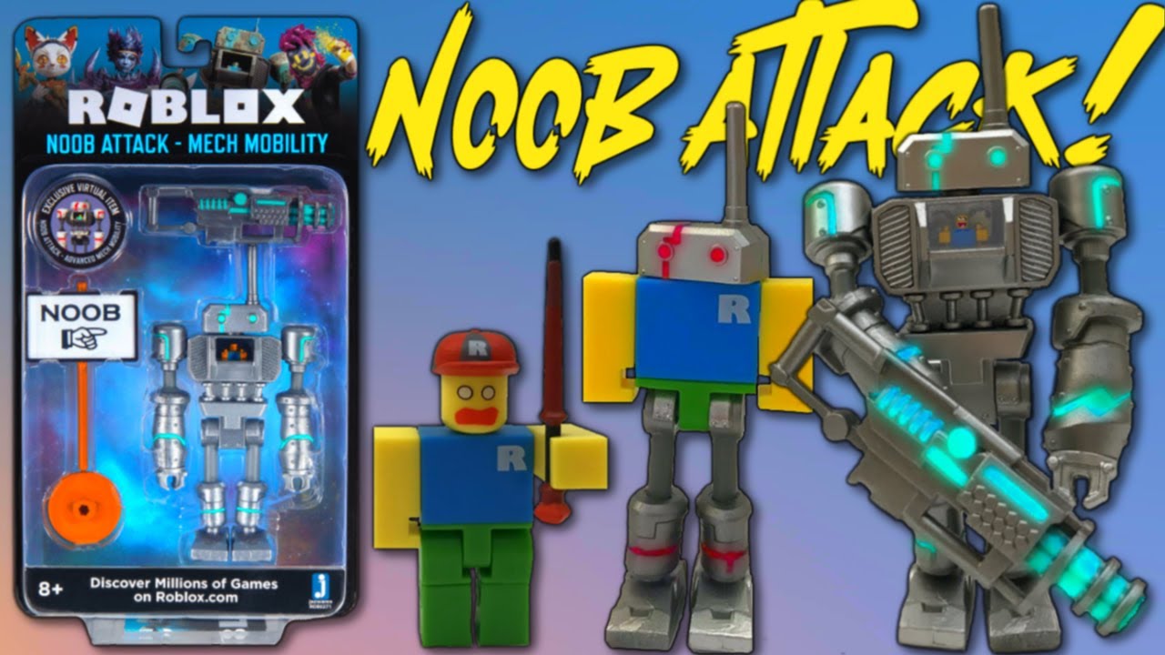 Roblox Mech Noob Attack Code Item Unboxing Roblox Toys Collectibles Youtube - roblox toys noob