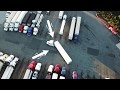 Truck Driving Student Backing At Truck Stop