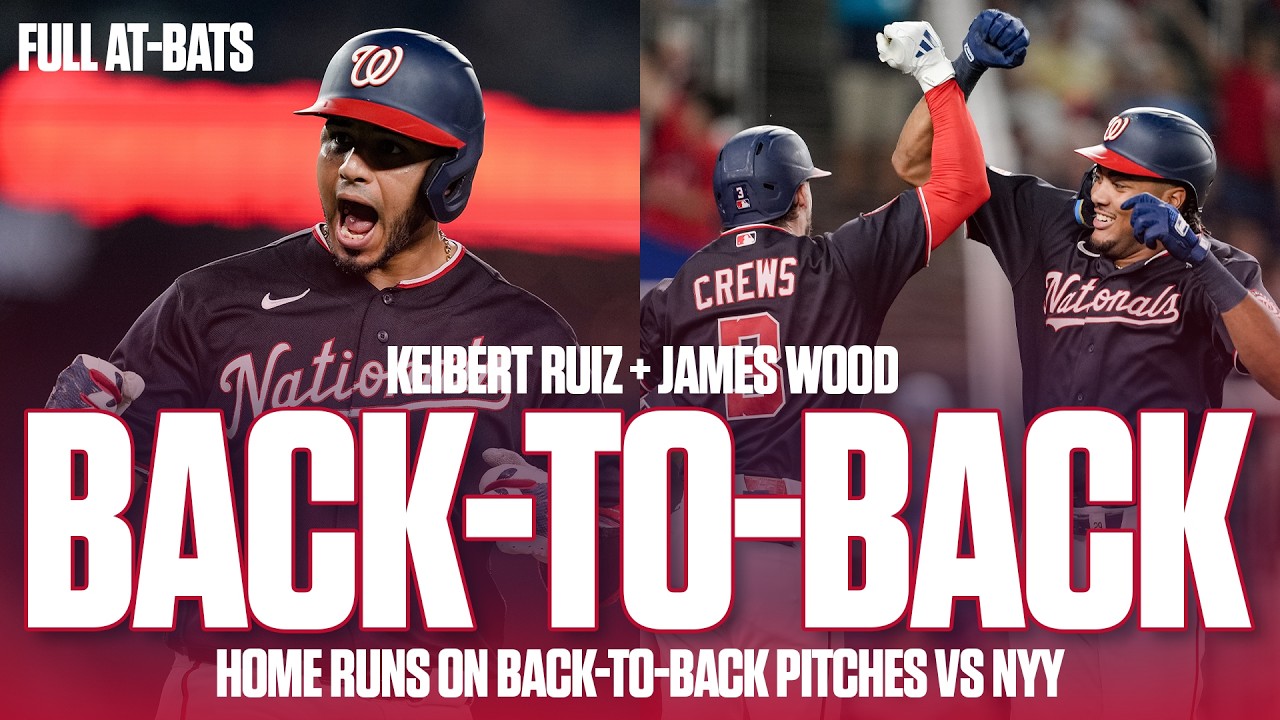 Keibert Ruiz + James Wood BACK-TO-BACK Homers vs NYY | Full At-Bats