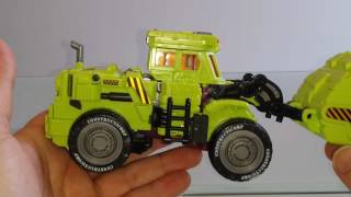 Famous Revue Transformers KO NBK -01 TF Engineering Scraper + Toyhax Reprolabels. VF Wealth