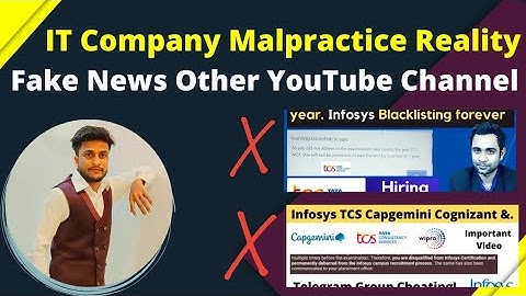 Fake News For TCS & Infosys Company | IT Company Exam Cheating | TCS & Infosys Malpractice Guideline