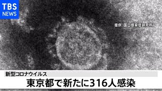 【速報】東京都 新たに３１６人感染 重症者５２人