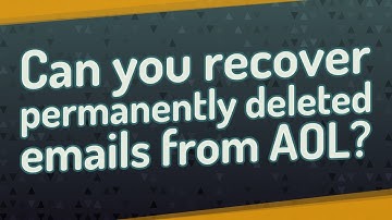 Can you recover permanently deleted emails from AOL?