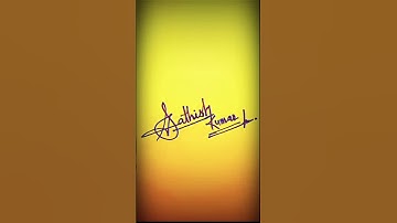 Sathish Kumar signature style 😲 | S letter signature style #new #signature #viral #trending #shorts