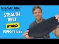 Hybrid style stealth belt  ostomy belt for high intensity activities