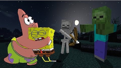 SpongeBob and Patrick lost in Minecraft | SpongeBob in minecraft animation ep 2