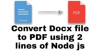 Docx to pdf converter using Javascript | npm docx pdf | node js screenshot 1