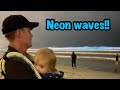 NEON WAVES IN SAN DIEGO!!! | Bioluminescence waves