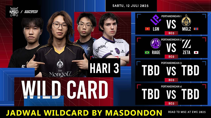 Jadwal MSC x EWC 2025 : Wildcard Day 3 Hari ini Sabtu 12 Juli 2025