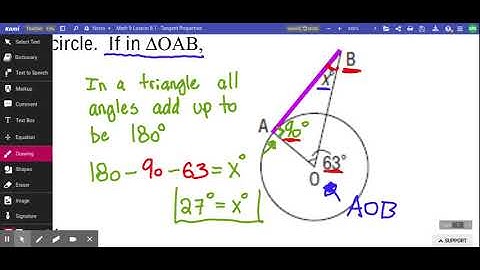 Math 9 Lesson 8.1 - Tangent Properties