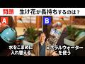 【問題】お花を長持ちさせるテクニックはどっち?