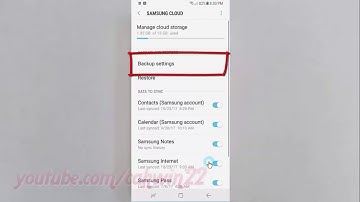 Android Nougat : How to Enable or Disable Auto Back up to Samsung Cloud in Samsung Galaxy S8 or S8+