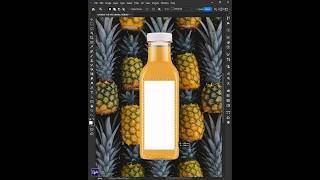 Juice Bottle Mockup in Photoshop #shorts #photoshop #photoshoptutorial #adobe