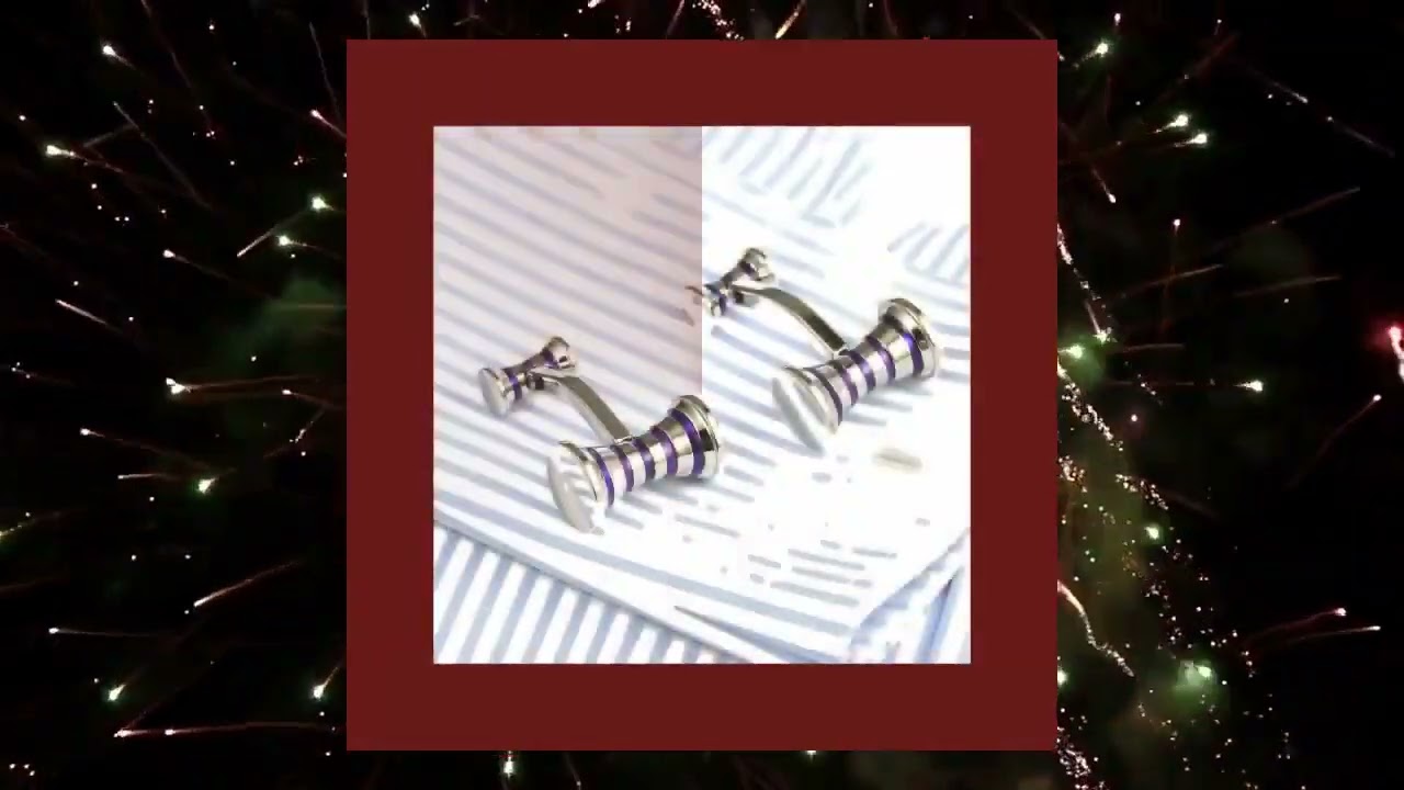 JAILIN-CUFFLINKS| Purple-Cuff Links
