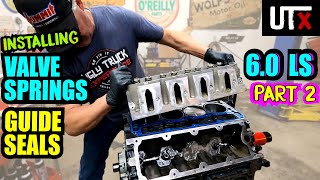 LONG BLOCK LOWDOWN  6.0 LS Rebuild PART 2  Prepping and Installing CYLINDER HEADS  UTX