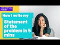 How to write a statement of the problem in research paper fast/ The problem statement