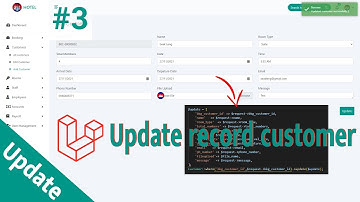 Create update record customer in Laravel 8 | Hotel Management