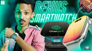 What a Smartwatch 🤯ChatGPT | Dynamic island | 2.1” AMOLED | BT calling | CrossBeats NEXUS |REVIEW 4K