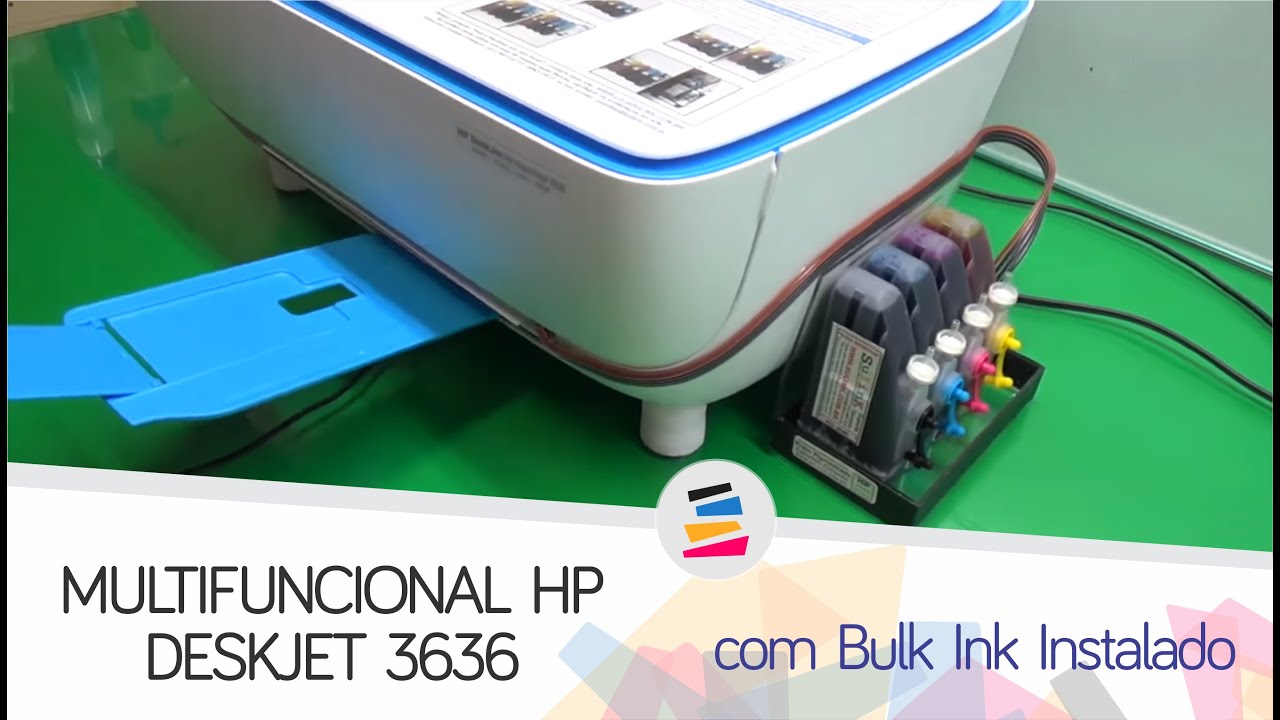 Multifuncional HP 3636 com Bulk Ink Instalado (Demonstração) - SULINK - YouTube