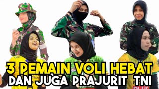 3 Pemain Voli Hebat Putri Indonesia Ternyata Prajurit TNI #tni #voli #timnasindonesia