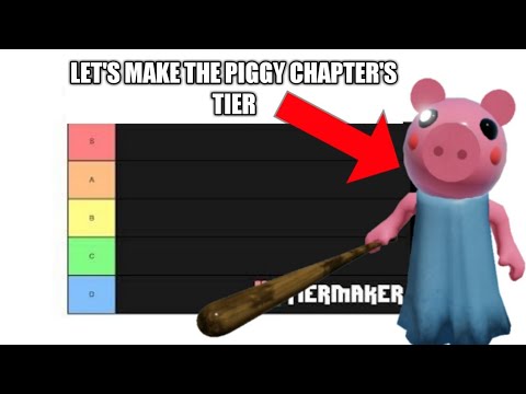 Telling My Favourite Roblox Piggy Chapter In Tier Maker Youtube - tiermaker roblox piggy chapters