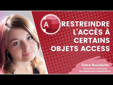 Vidéo: Quel objet de base de données Access peut être utilisé pour entrer ?