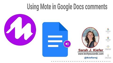 Using Mote in Google Docs Comments