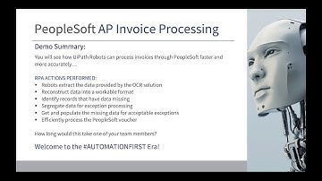 [RPA Demo] Automating Oracle PeopleSoft AP Processing with UiPath