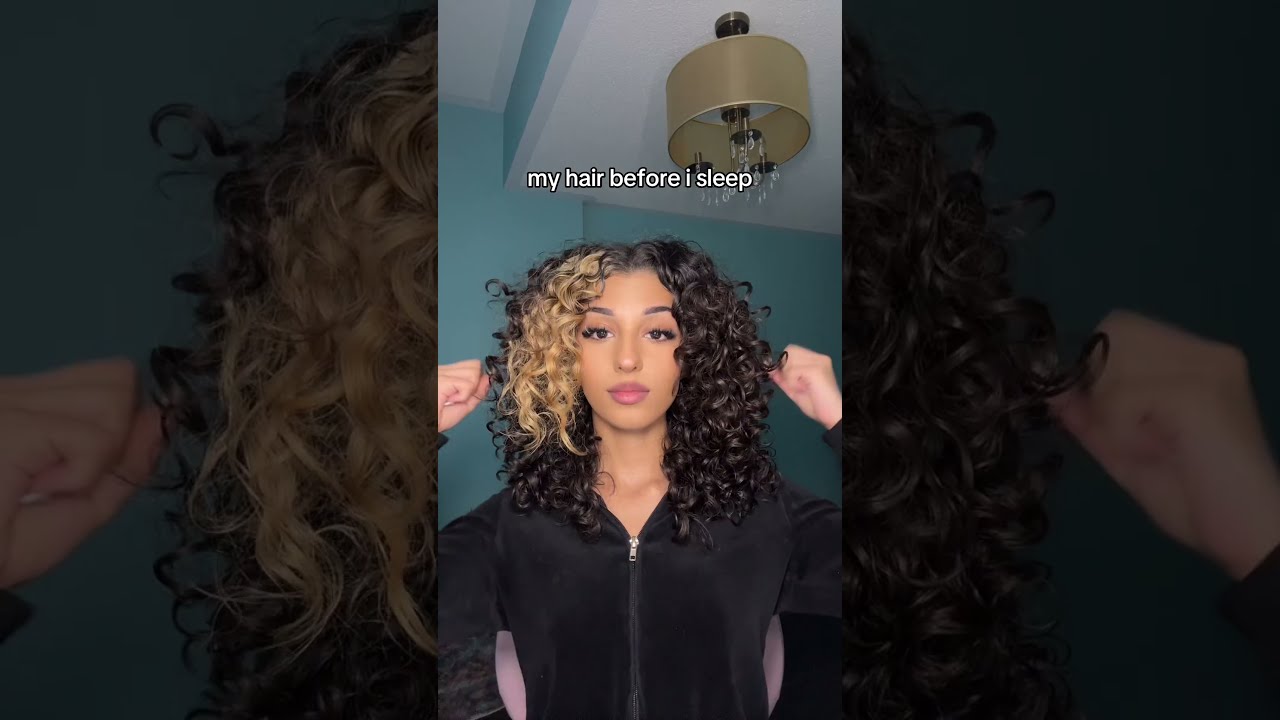 MY HAIR BEFORE VS AFTER I SLEEP 