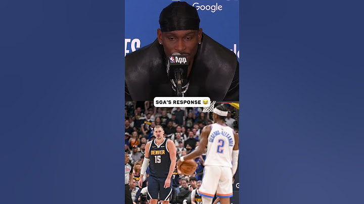 Shai's reaction to his answer on stopping Nikola Jokic 😂