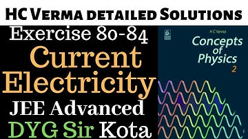 10.Current electricity HC Verma Exercise solutions JEE Main JEE Advanced Class 12